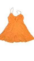 Shein Orange Tier spaghetti strap dress Women Size Large - £15.56 GBP