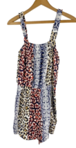 Express Romper Size Small Animal Print Tank Shorts One Piece Jumpsuit Shortalls - £29.75 GBP