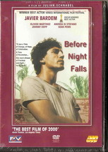 Before Night Falls (Javier Bardem, Olivier Martinez) Region 2 Dvd - £9.41 GBP