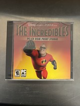 The Incredibles PC-CD ROM Print Studio Disney Pixar New Factory Sealed. - £3.98 GBP