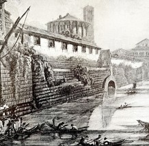 Proof Of Rome&#39;s Great Past 1913 Sewer Plate Print 2 Page History DWAA14 - $39.99