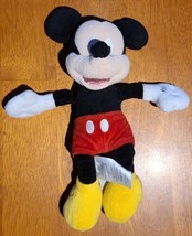 The Disney Store Mickey Mouse 9&quot; Plush Beanbag Euc - £5.55 GBP