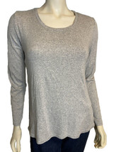 Eddie Bauer Gray Long Sleeve Round Neck T Shirt Size L - £11.45 GBP