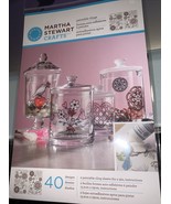 Martha Stewart Paintable Clings For Glass &amp; Ceramics Hearts and Flowers Set - €12,74 EUR