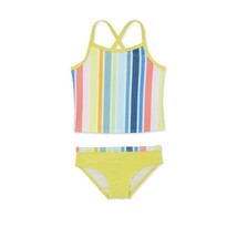 Wonder Nation Baby Girl&#39;s Lemonade Swim Strappy Tankini, Size 12m NWT - £7.82 GBP