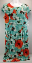 Ronni Nicole Women&#39;s Floral Fabric Zippered Dress Polyester Spandex Size 16 - £19.35 GBP