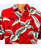 Campia Moda Aloha Hawaiian XL Shirt Palm Trees Leaves Floral Tropical Vi... - $539.66 MXN