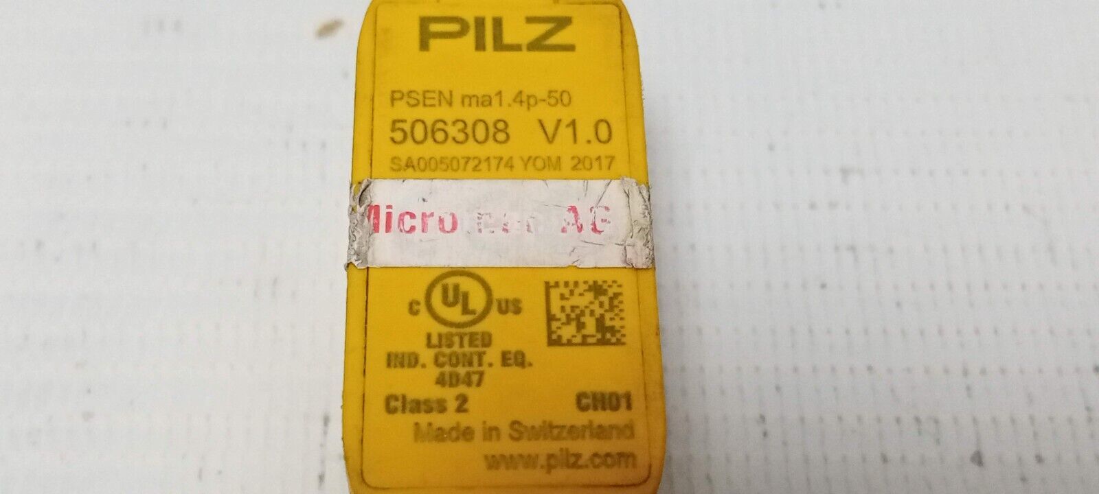 Pilz PSEN ma1.4p-50 V1.0 Magnetic Switch 506308 PSEN ma1.4p-50 - $51.94