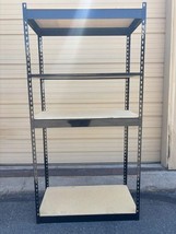 Black Boltless Metal Shelf (36 x 18 x 72) - $60.00