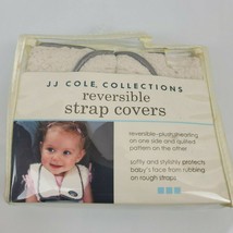NEW JJ Cole Reversible Plush STRAP COVERS Infant Baby Toddler Car Seat S... - $12.87