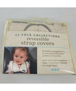 NEW JJ Cole Reversible Plush STRAP COVERS Infant Baby Toddler Car Seat S... - £10.12 GBP