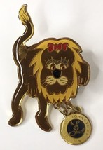 Lions Club Blaine Johnsville Minnesota Girly Lion Lapel Pin w/ Dangle Charm - £12.82 GBP