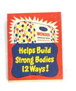 Vintage Matchbook Unstruck Wonder Bread Bakery Matches Advertising - €14,65 EUR