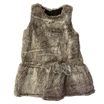 First Impressions Sleeveless Furry Gray Dress Size 12 Months - $18.81