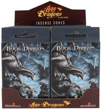 Rock Dragon Fragranced Incense Cones Pack of 12 by Anne Stokes Yoga Meditation - £21.57 GBP