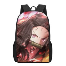 Anime Demon Slayer Kamado Nezuko  Print School Bags for Boys Girls Primary Stude - £36.38 GBP