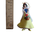 Vtg Grolier Disney Snow White Holding Basket Ornament Porcelain Treasure... - $10.00