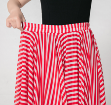 Black Striped Chiffon Skirt Summer Chiffon Long Skirt Plus Size Beach Skirt image 11