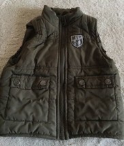 Kids Headquarters Olive Green MVP Football Puffer Vest 24 Months 2T - £4.60 GBP
