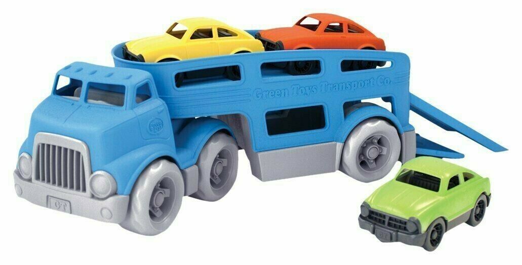 Primary image for Green Toys Car Carrier Vehicle Set Toy, Blue
