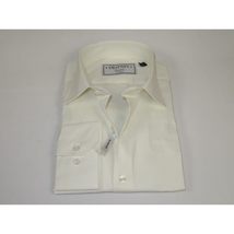 Men's Shirt Charles TYRWHITT Turkey 100% Cotton Spread Collar CHT-10 Ivory image 3