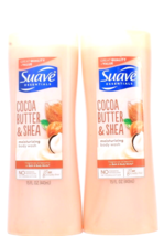 2 Suave Essentials Coco Butter Shea Moisturizing Body Wash 15 Oz - £16.01 GBP