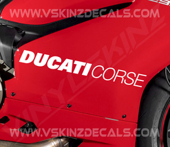 Ducati Corse Logo Fairing Decals Kit Stickers Premium Quality 5 Colors P... - $14.00