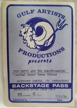 TOM PETTY - VINTAGE ORIGINAL ST. PETE 1980 CLOTH CONCERT TOUR BACKSTAGE ... - $20.00
