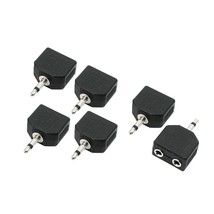 uxcell 6 Pcs 3.5mm Mono Audio Connector to 2 Port 3.5mm Jack Splitters Adapters - £11.98 GBP