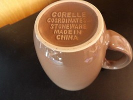 Vintage Corelle Stoneware Brown 10 Oz Coffee Cup Mug - £3.55 GBP
