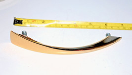 curved gold metal handle cabinet pull 7 inches long 5 inch center - $1.97