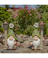 Zaer Ltd. 1.5FT Tall, Set of 2 Garden Welcome Gnomes with Solar Powered Light-Up - $139.95