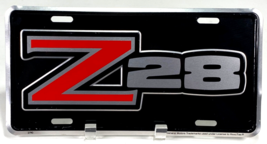 Z28 CAMARO Metal Vanity License Plate - Black - GM - $8.25