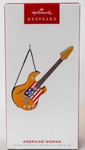 Hallmark American Woman - Guitar Magic Sound Keepsake Ornament 2022 - £18.98 GBP