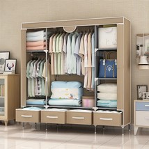 Folding Wardrobe With Free Shipping Clothes Closet Cabinets for Living R... - £165.05 GBP+