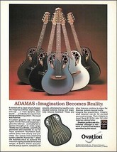 Ovation Adamas Lyrachord Roundback series guitar advertisement 1984 ad print - £3.37 GBP