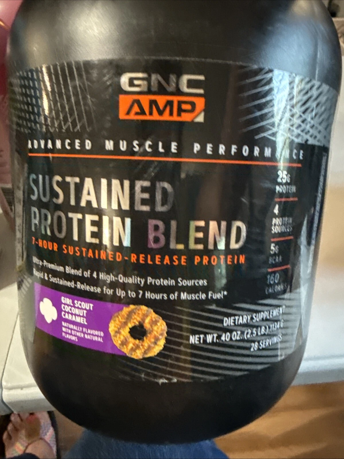 GNC -AMP- Sustained Protein Blend 7-Hr. release protein (Girl Scout Coco... - $57.99