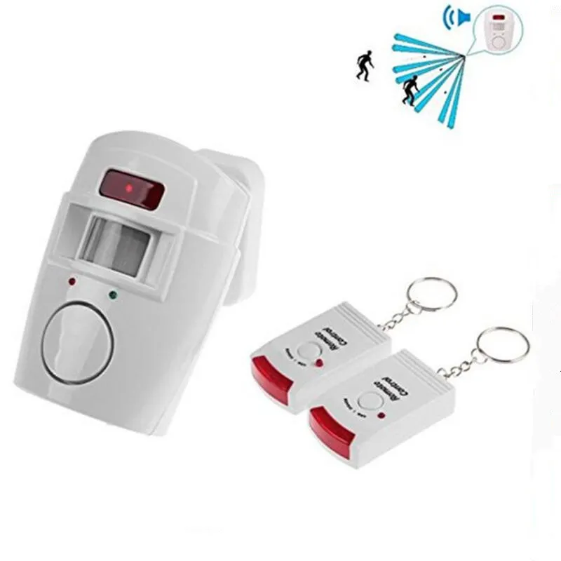 House Home Wireless Remote Controlled Mini Alarm with IR Infrared Motion Sensor  - £20.10 GBP