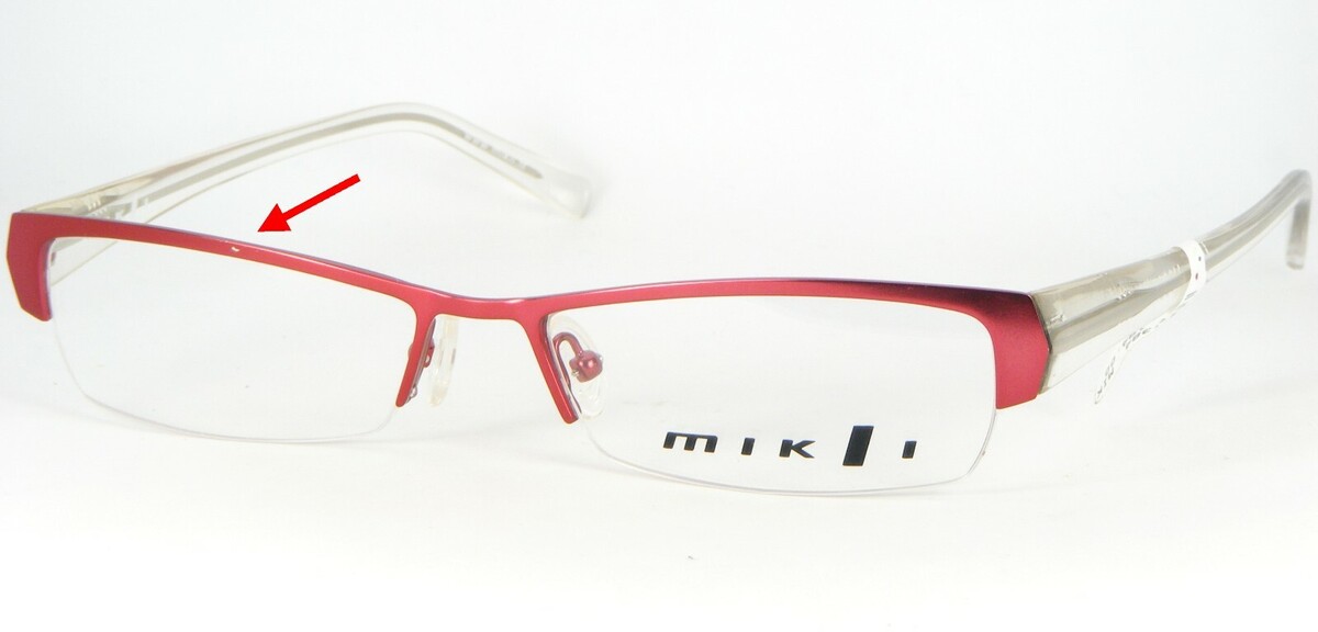 Mikli M0337 Col 06 Himbeere Rot Brille Brillengestell 55-16-138mm &quot; Flad... - $76.03