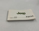 2008 Jeep Patriot Owners Manual Handbook OEM J03B02012 - $31.49