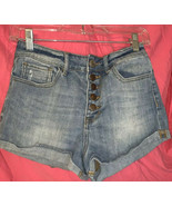 Kendall and Kylie Roll Cuff Button Fly Denim Shorts,  Size: 5 - €14,13 EUR