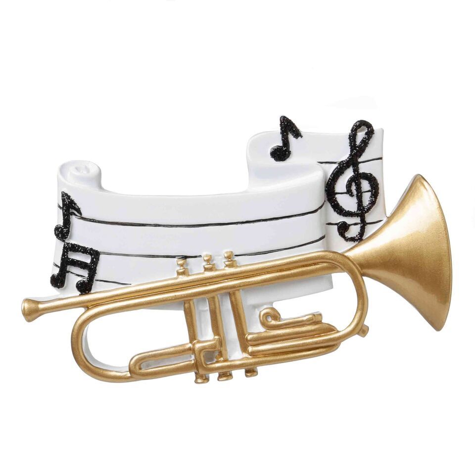 TRUMPET Personalized Christmas Tree Ornament - $16.95
