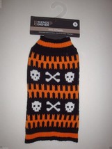 New Cute Friends Forever Dog Apparel Halloween Dog Sweater Skull/Cross Bones XS - £11.67 GBP