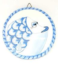 Decorative Ceramic Tropical Fish Trivet Wall Tile 5.5 Inches - £11.67 GBP