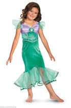 Licensed Disney Princess Ariel Dress Little Mermaid Girls Costume Size Med 7-8 - £22.96 GBP