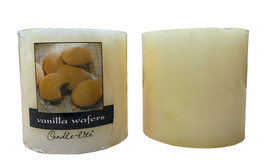 Candle-lite Candle - Vanilla &amp; Wafers 3&quot; x 3&quot; Pack of 2 - £18.70 GBP