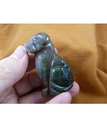 Y-DOG-LA-727 Green jasper LABRADOR Dog FIGURINE gemstone dogs DALMATIAN LAB - $31.93 CAD
