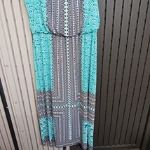 London Style Collection #153031 Women's 16 Green & Black Floral Sleeveless Dress image 11