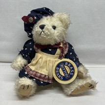 Vintage Retired 1996 Brass Button Bear “Opal” Bear of Love 11&quot; Americana Retired - £12.98 GBP