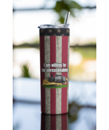 I am willing to be unreasonable 20 ounce tumbler flag - £28.92 GBP